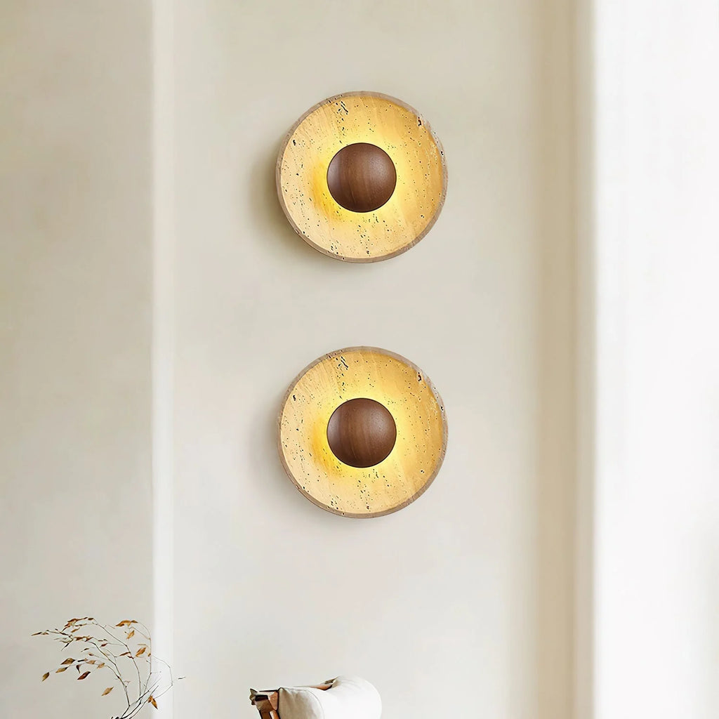Travertine Wall Lamp