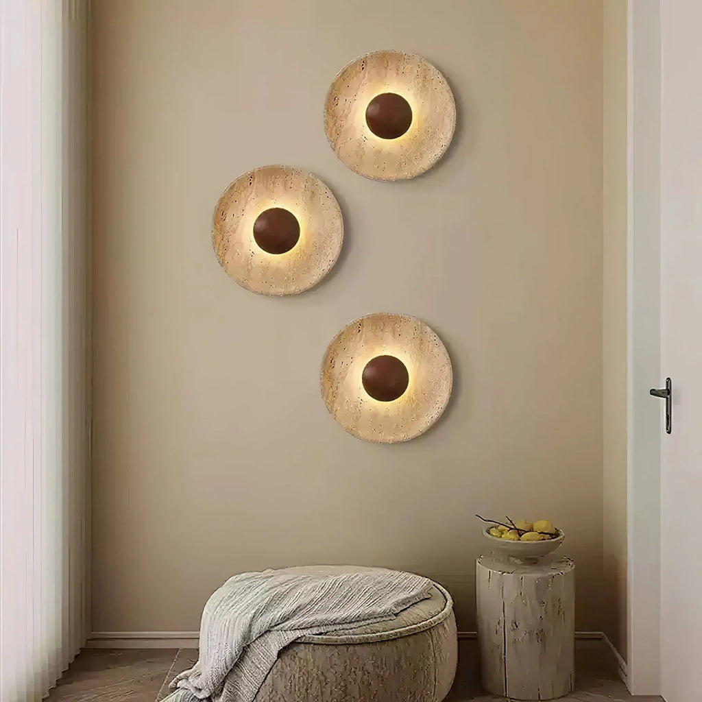 Travertine Wall Lamp
