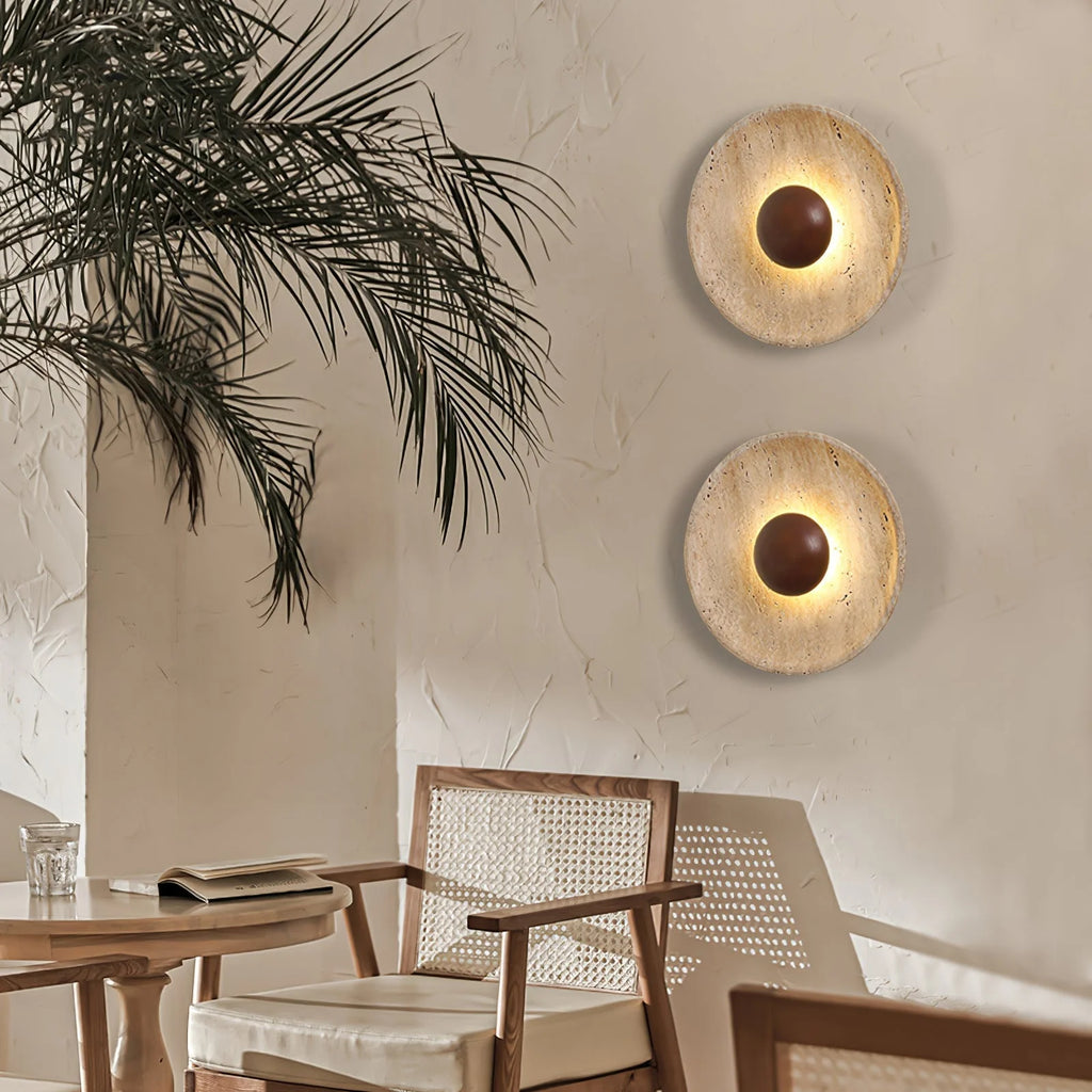 Travertine Wall Lamp