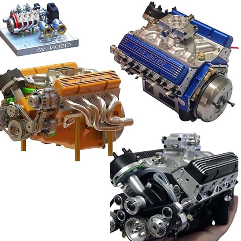 V8 Engine Model Kit | Gasoline-Powered With CDI Ignition