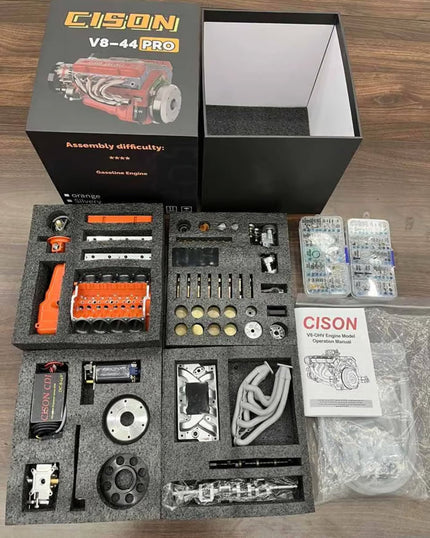 V8 Engine Model Kit | Gasoline-Powered With CDI Ignition