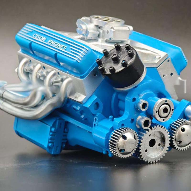 V8 Engine Model Kit | Gasoline-Powered With CDI Ignition