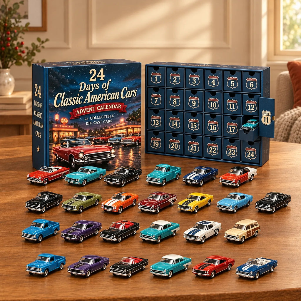 Vehicle Advent Calendar | Die-Cast Metal Models | 24 Vehicles