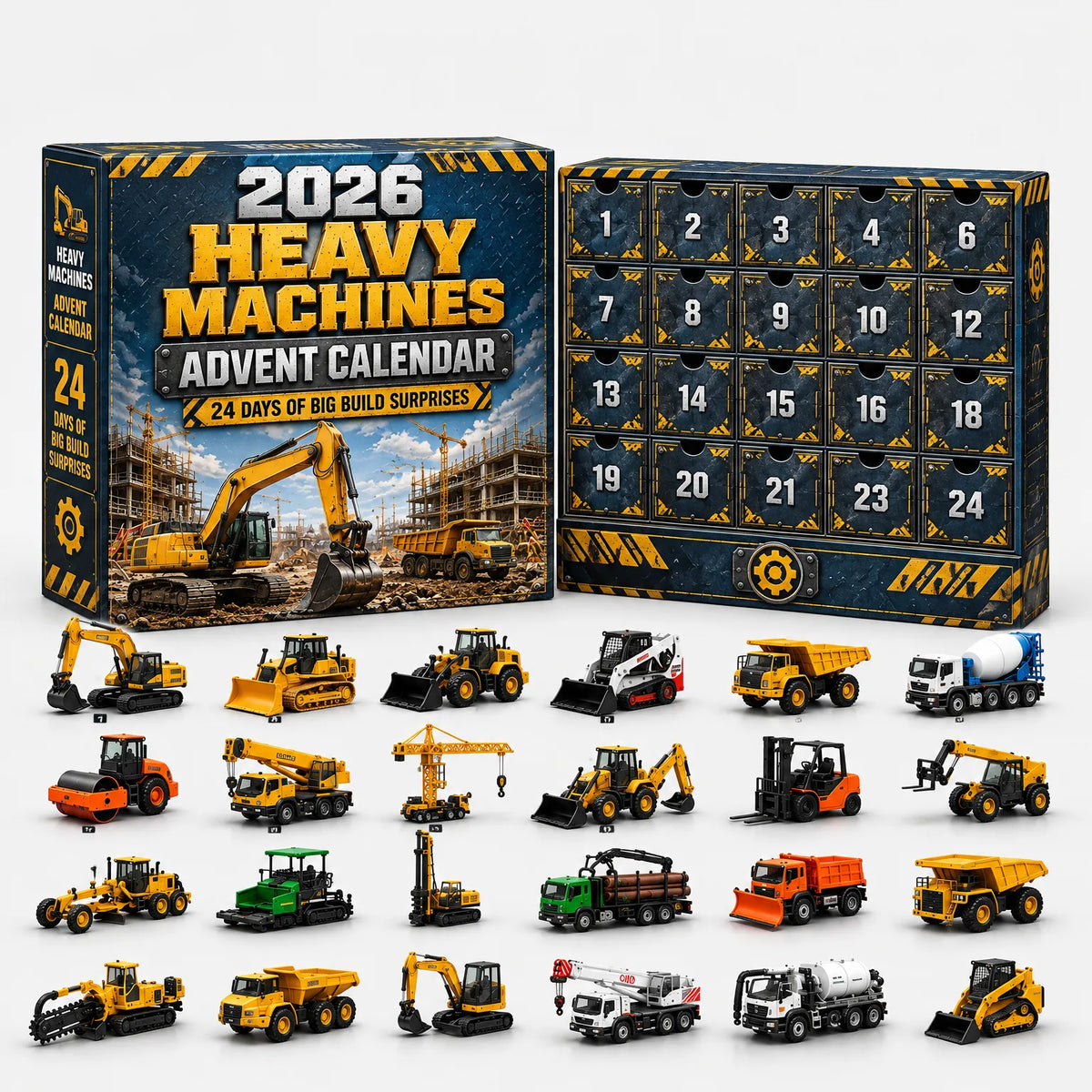 Vehicle Advent Calendar | Die-Cast Metal Models | 24 Vehicles