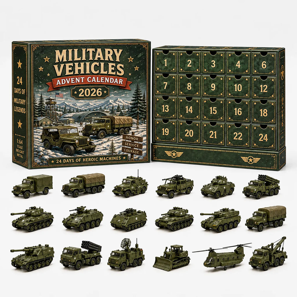 Vehicle Advent Calendar | Die-Cast Metal Models | 24 Vehicles
