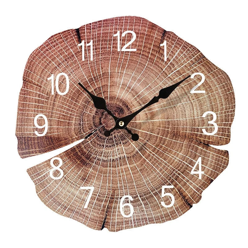 Wall Clock | Natural Wood Finish & Silent Quartz | 30 cm