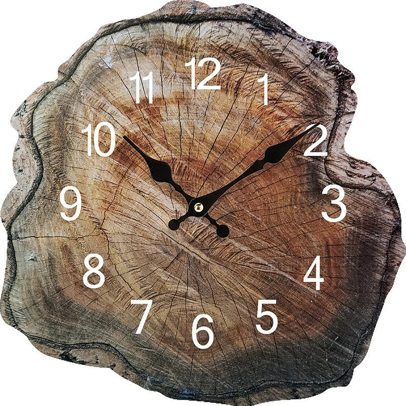 Wall Clock | Natural Wood Finish & Silent Quartz | 30 cm