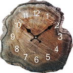 Wall Clock | Natural Wood Finish & Silent Quartz | 30 cm
