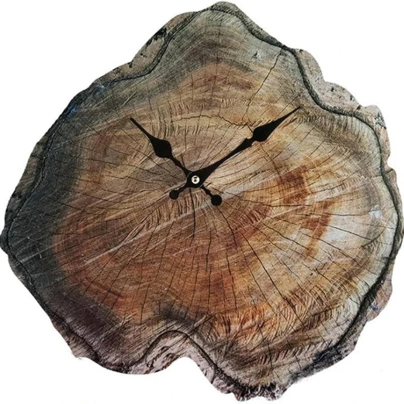 Wall Clock | Natural Wood Finish & Silent Quartz | 30 cm