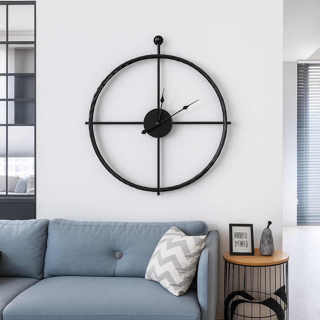 Wall Clock | Silent Quartz Movement & Modern Design