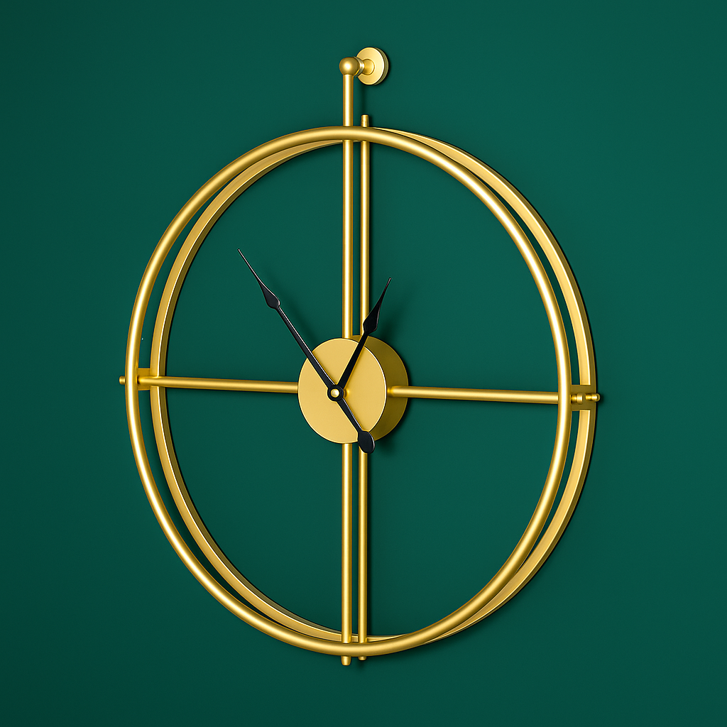 Wall Clock | Silent Quartz Movement & Modern Design