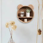 Wall Shelf | Animal-Shaped Natural Wood