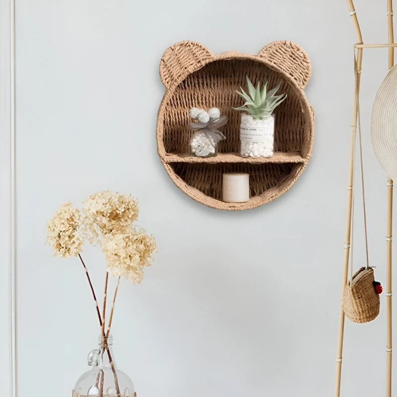 Wall Shelf | Animal-Shaped Natural Wood