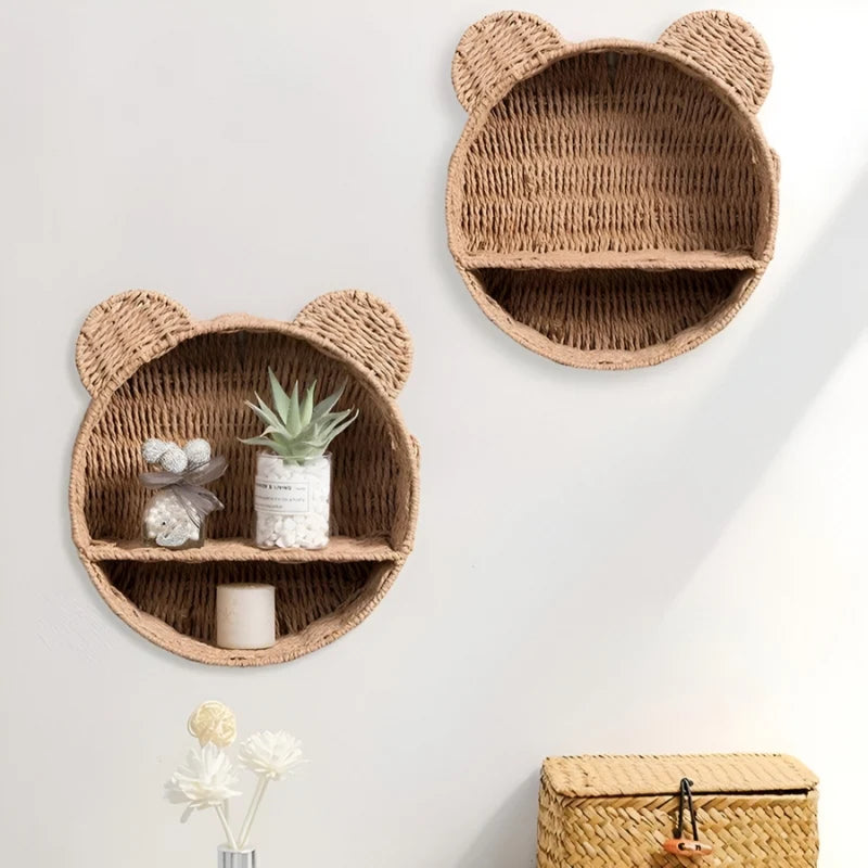 Wall Shelf | Animal-Shaped Natural Wood
