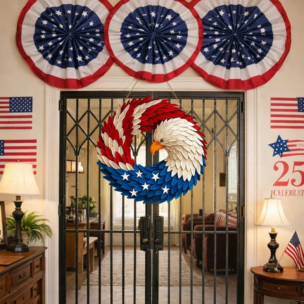 Wall Wreath | Boxwood Eagle Design & Quick-Hang | 30 cm