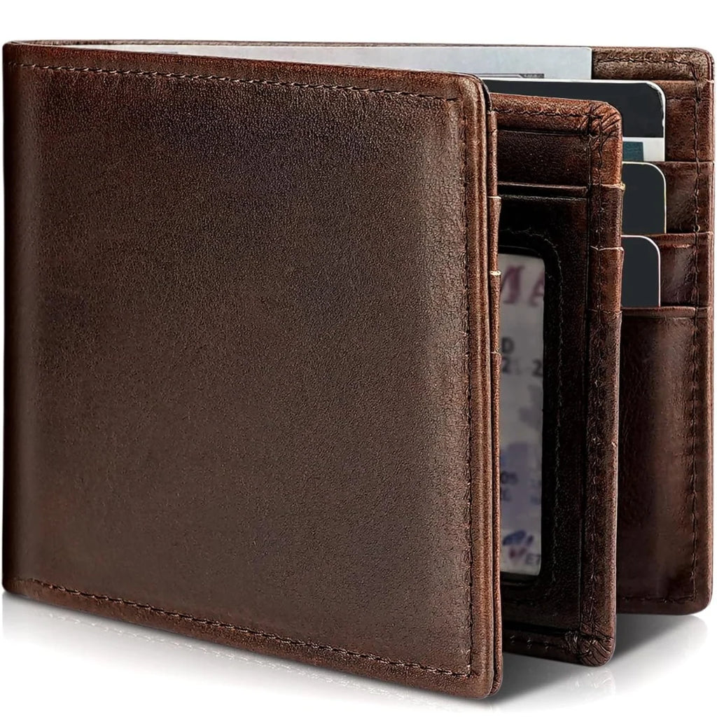 Wallet | Genuine Leather RFID-Blocking Bifold | Slim Design