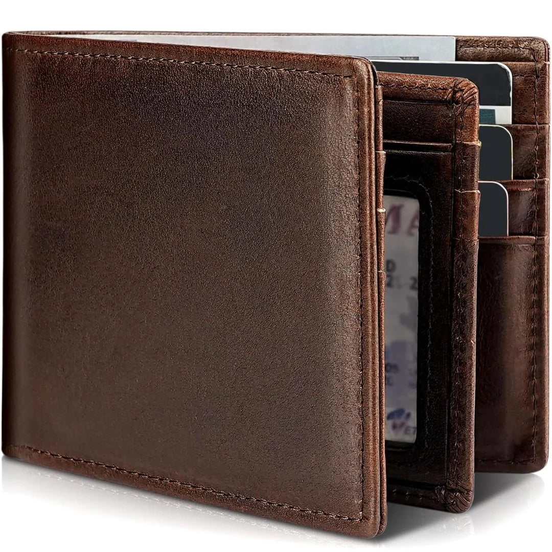 Wallet | Genuine Leather RFID-Blocking Bifold | Slim Design