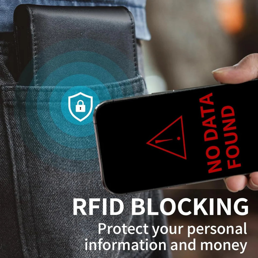 Wallet | Genuine Leather RFID-Blocking Bifold | Slim Design