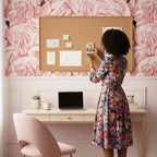 Wallpaper | Tropical Flamingo Design & Wipeable Vinyl | 10 m x 52 cm Roll