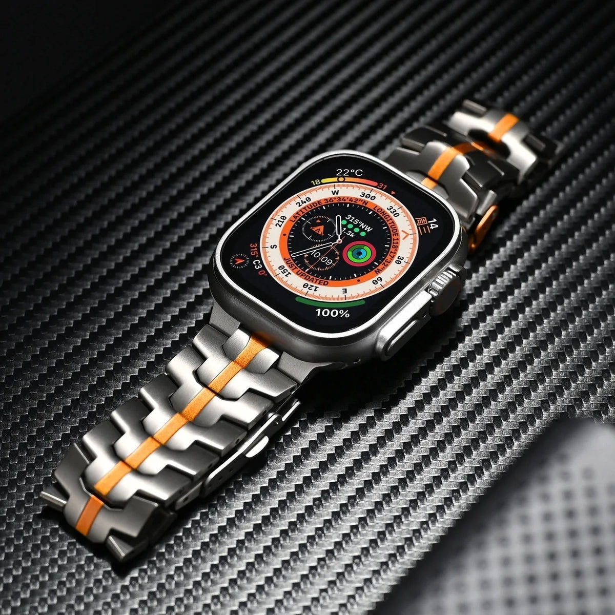 Watch Band | Lightweight Titanium & Hypoallergenic Clasp | Quick Release