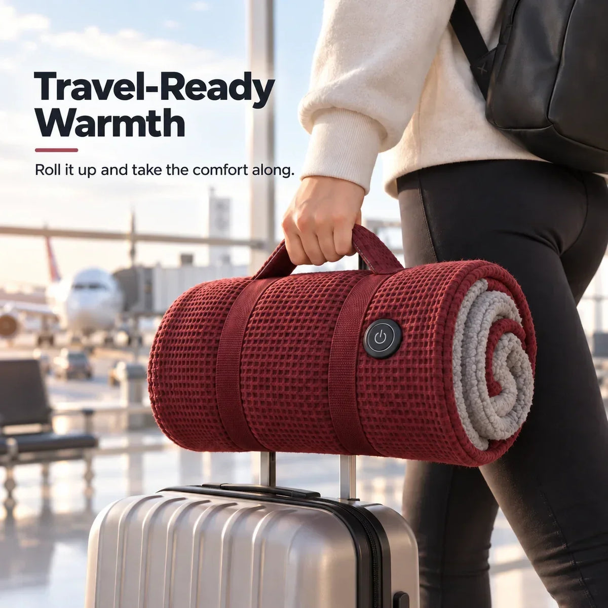 Wearable Heated Blanket | Hands-Free Design & Active Heating | 3 Heat Settings
