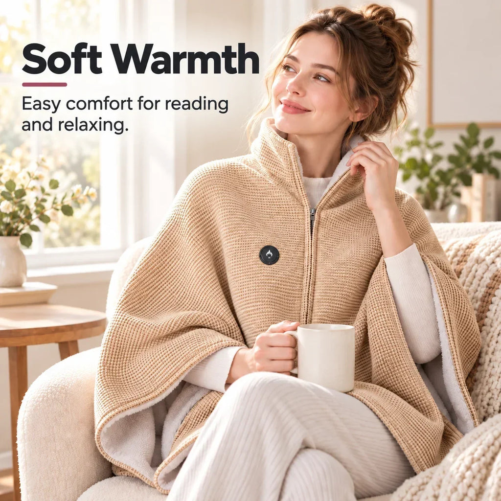 Wearable Heated Blanket | Hands-Free Design & Active Heating | 3 Heat Settings
