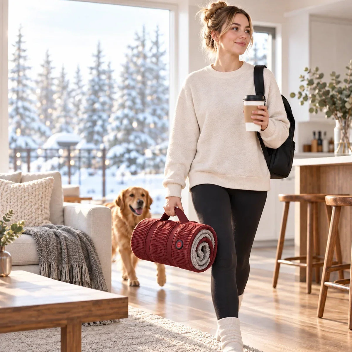 Wearable Heated Blanket | Hands-Free Design & Active Heating | 3 Heat Settings
