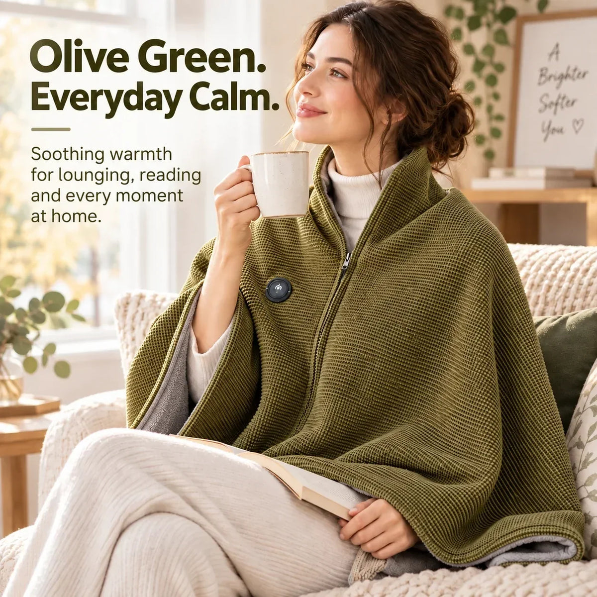 Wearable Heated Blanket | Hands-Free Design & Active Heating | 3 Heat Settings