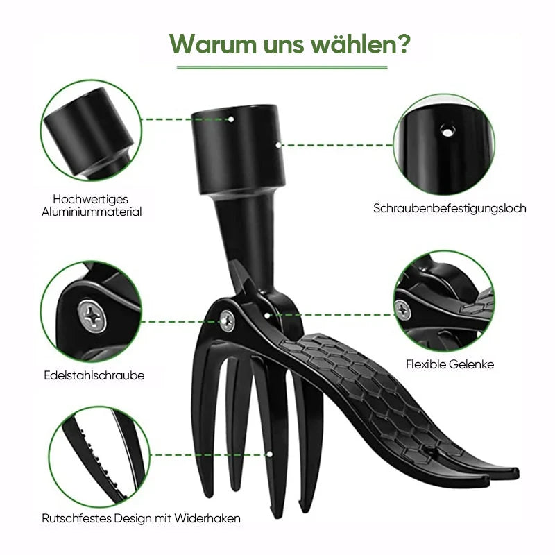 Weed Remover | Stainless Steel & Back-Friendly | Detachable Handle