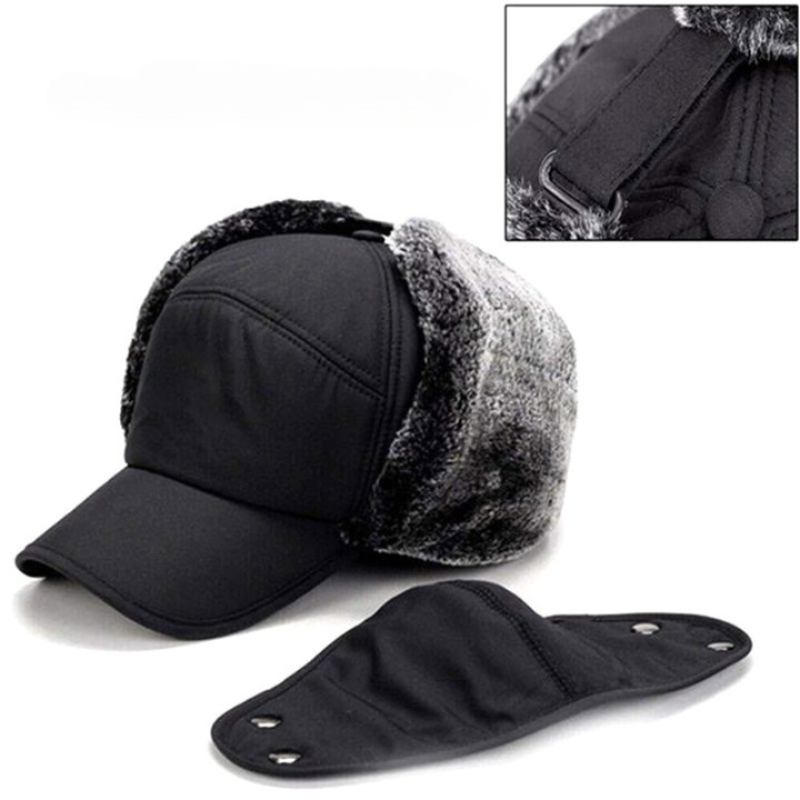 Winter Hat | Windproof & Breathable | Removable Face Mask
