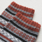 Winter Socks | Wool & Cotton Blend & Scandinavian Pattern