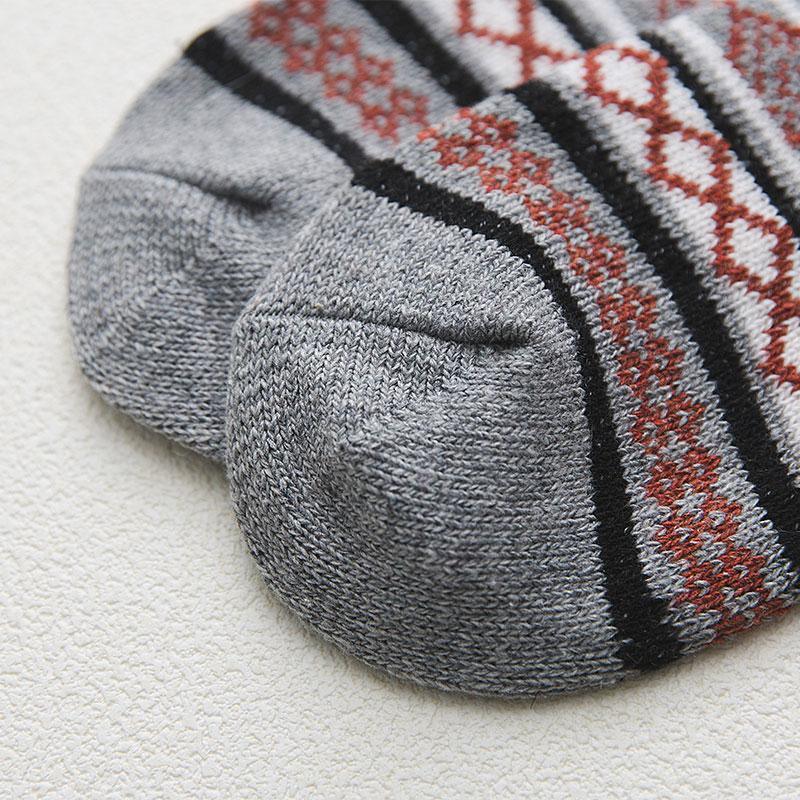 Winter Socks | Wool & Cotton Blend & Scandinavian Pattern