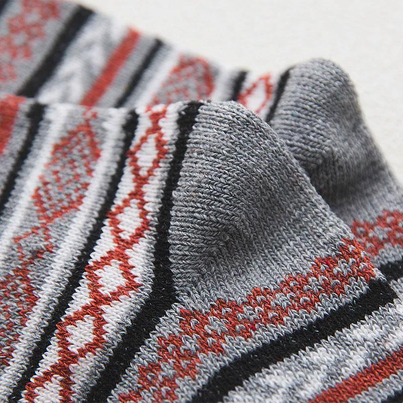 Winter Socks | Wool & Cotton Blend & Scandinavian Pattern
