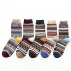 Winter Socks | Wool & Cotton Blend & Scandinavian Pattern