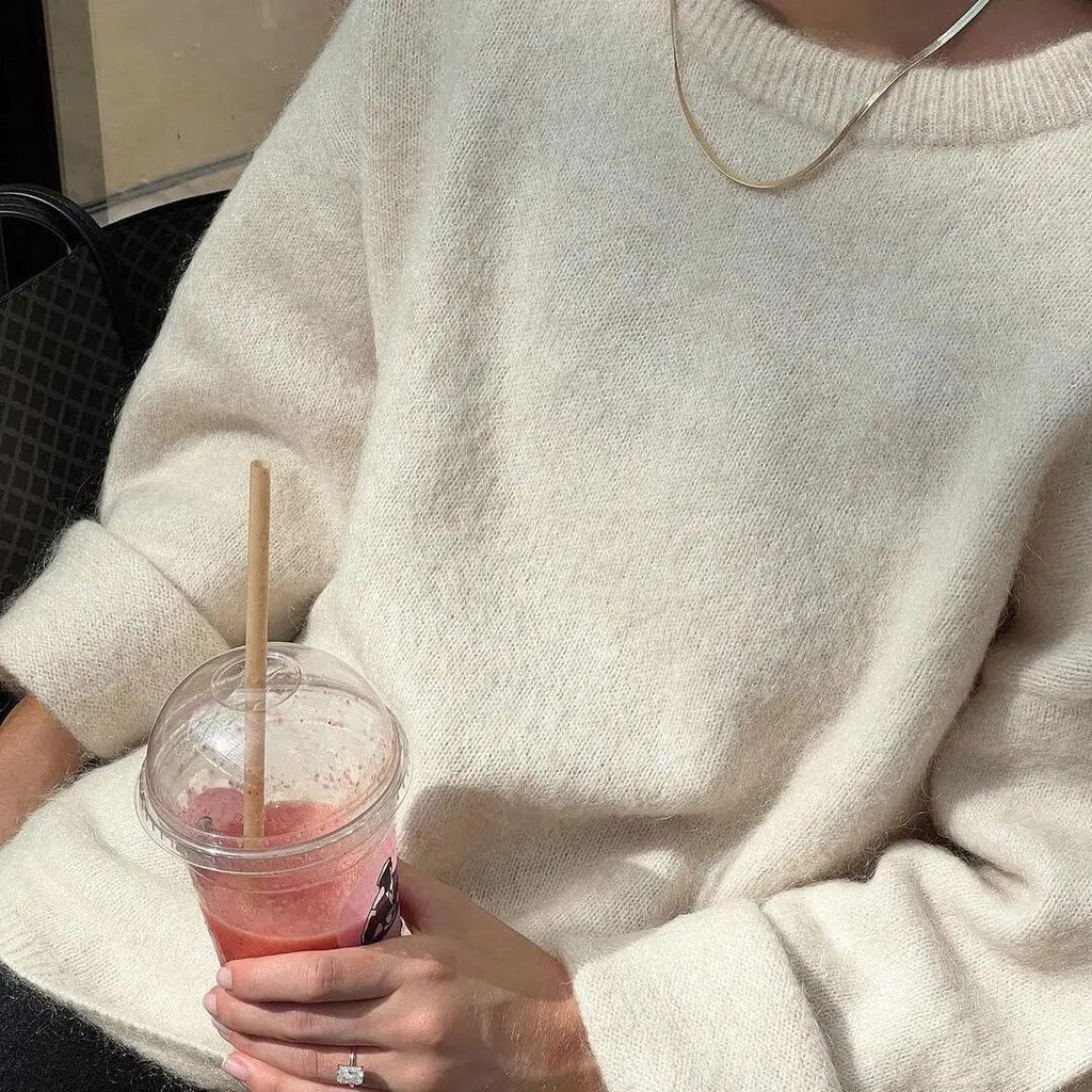 Women's Sweater | Soft Mohair & Wool Blend