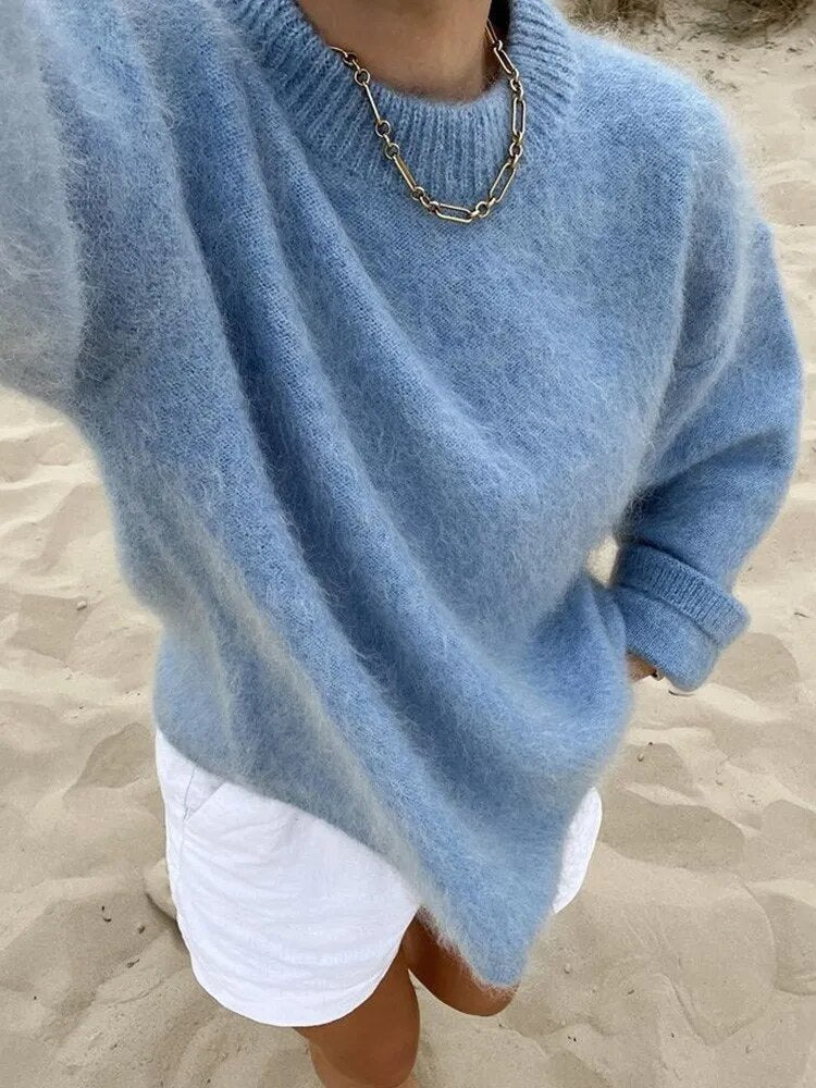 Women's Sweater | Soft Mohair & Wool Blend