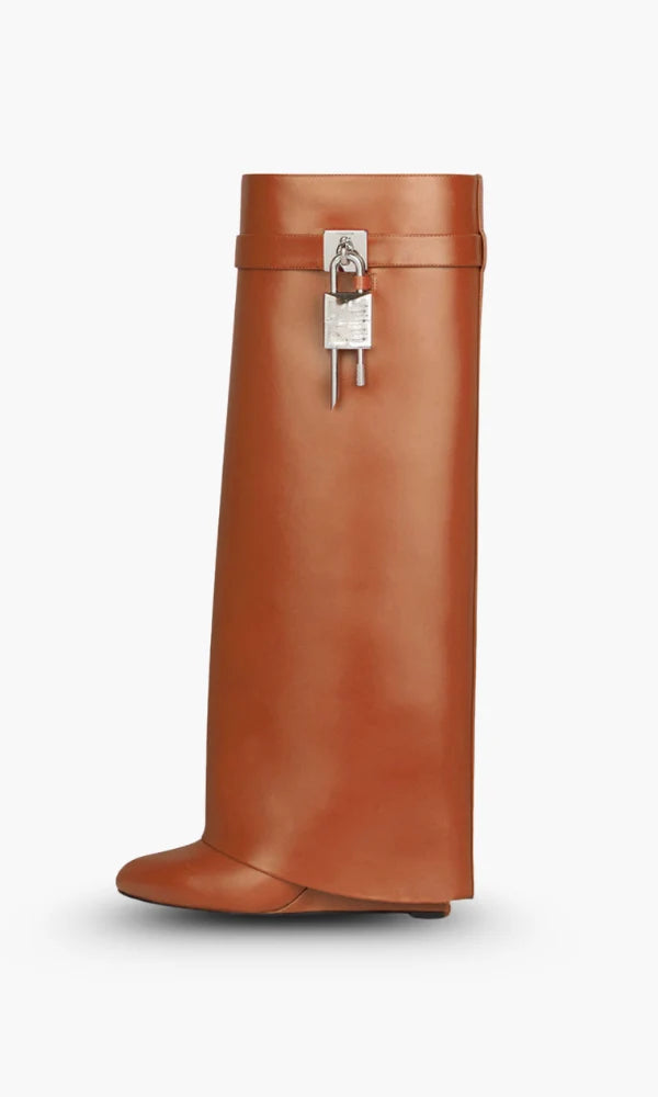 Women's Wedge Boots | Vegan Leather & Hidden Wedge | 9 cm Heel