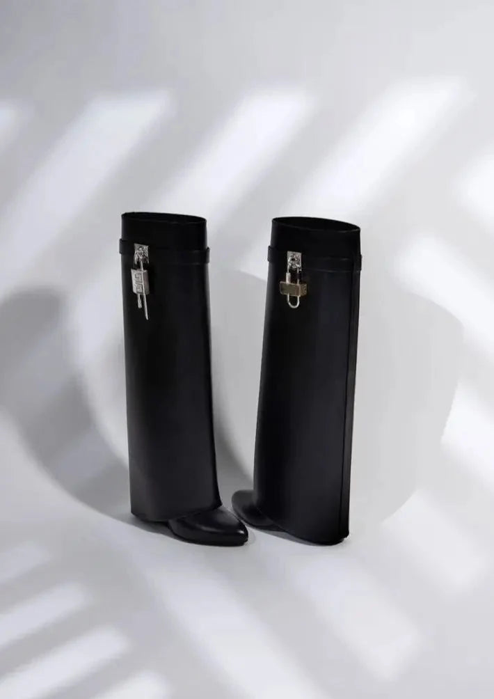 Women's Wedge Boots | Vegan Leather & Hidden Wedge | 9 cm Heel