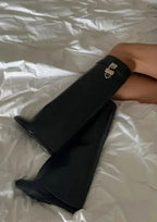 Women's Wedge Boots | Vegan Leather & Hidden Wedge | 9 cm Heel