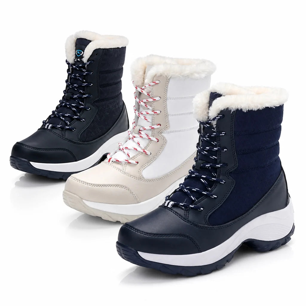 Women's Winter Ankle Boots | Cozy Lined Slip-On & Water-Repellent