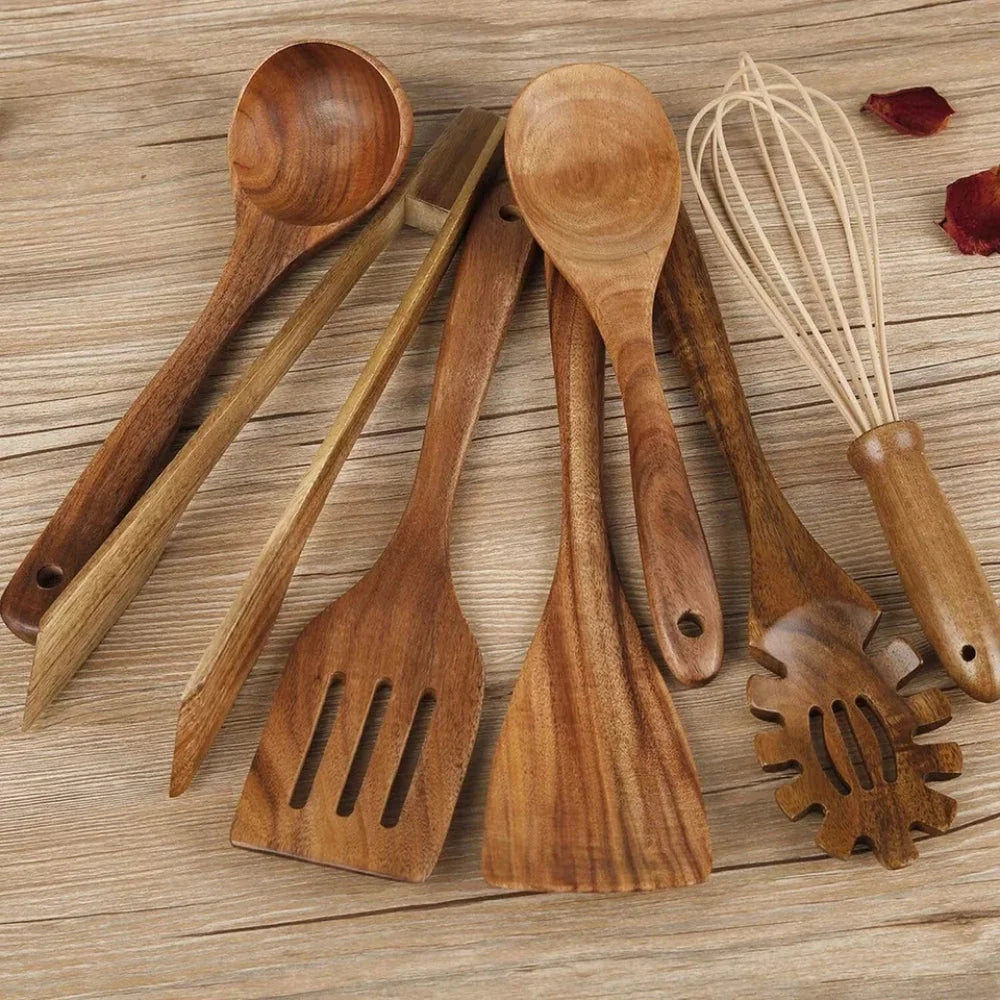 Wooden Cooking Utensil Set