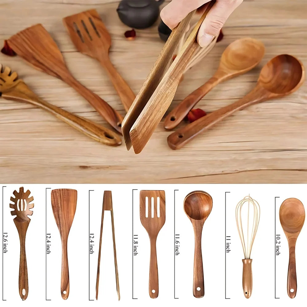 Wooden Cooking Utensil Set