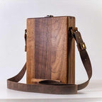 Writers Messenger Box | Walnut & Leather Briefcase Design | A5