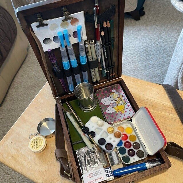 Writers Messenger Box | Walnut & Leather Briefcase Design | A5